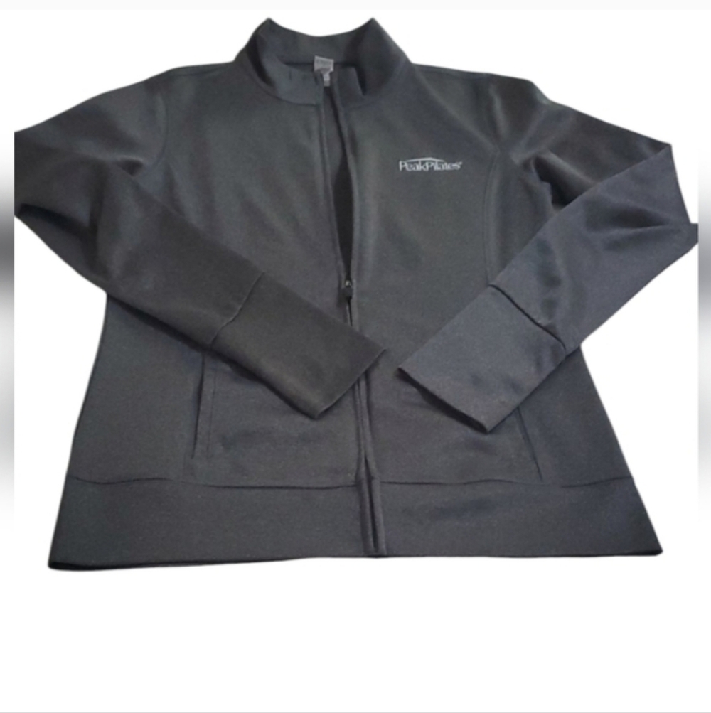 ALO Yoga Gray Jacket with Full-Length Zipper - Picture 17 of 17